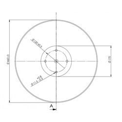 Talerz gładki AMAZONE XL041 460x4 - zamiennik  grubość 4 mm-347617515