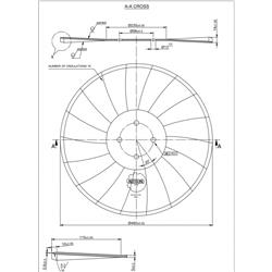 Talerz 460 mm, 4 otworowy, grubość 5 mm typ SKF TURBO DISC-347619748