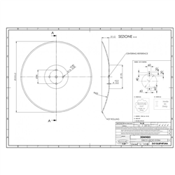 Talerz 510 mm, 4 otworowy, grubość 4 mm gładki-347620064