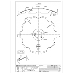 Talerz 610 pod piastę 5-otworową, grubość 5 mm-347620295