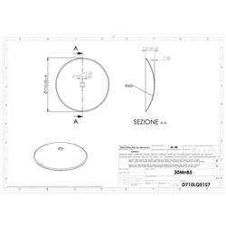 Talerz do brony, gładki 710 mm, otwór 51 mm, grubość 7 mm-347616275
