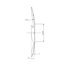 Talerz boczny, gwiazda typ C, 510x6 prawy-347616301