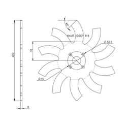 Talerz ekopielnik 400 mm-347617839