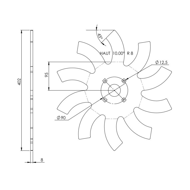 Talerz ekopielnik 400 mm-347617839