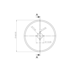 Talerz , 460 mm, grubość 5 mm pasuje do  John Deere-347616349
