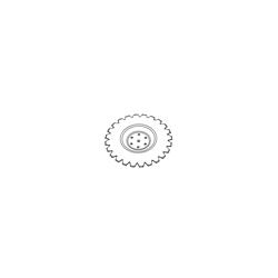 Talerz 510 drobnoząbkowany pod piastę 6-otworową,TYP P,  grubość 4 mm-347616906
