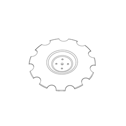Talerz 560x4, SKF 4x98x13, 11 zębów TYP P-347617129