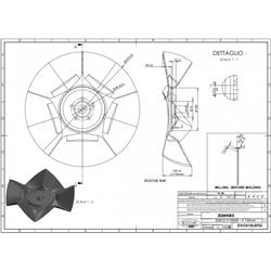 Talerz zębaty 510 mm, 5 otworowy, grubość 5 mm typ SKF CROSS CUTTER 208022-347909632