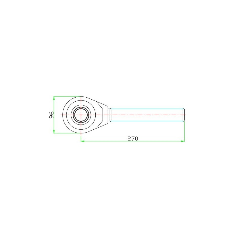 Łącznik centralny kat. 3, 40x3 długość rury 400mm, dł,552-830 mm-347617447
