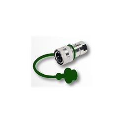 Zaślepka do szybkozłączek typu żeńskiego 1/4" ZIELONA-347617955