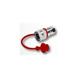 Zaślepka do szybkozłączek typu żeńskiego 1/4" CZERWONA-347617959
