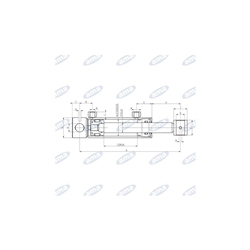 Standardowy siłownik hydrauliczny dwustronny 32x20x150mm-347612351