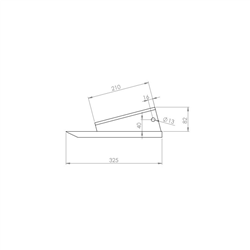 Dłuto głębosza szerokość 70 mm grubość  20 mm, szerokość uchwytu 37 mm-347617595