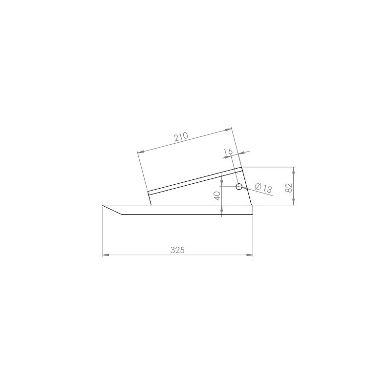 Dłuto głębosza szerokość 70 mm grubość  20 mm, szerokość uchwytu 37 mm-347617595