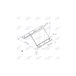 Uchwyt montażowy do słupicy 100x100mm-347616921