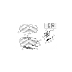 Fotel z amortyzacją mechaniczną,  z materiałową tapicerką  AMA SEAT-347617440