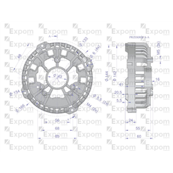 Pokrywa tylna alternatora 0123510074EX Nowy Typ EXPOM KWIDZYN eu-347890626