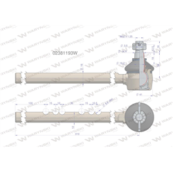 Przegub kierowniczy 310mm 02381193 WARYŃSKI-347456291