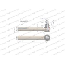 Przegub kierowniczy 271mm- M22x1,5 04388223 WARYŃSKI-347448934