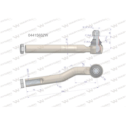 Przegub kierowniczy prawy 340mm - M24x1,5 04415652 WARYŃSKI-347884250