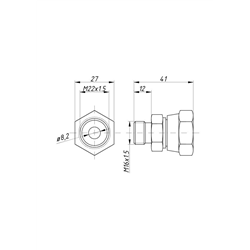 Złącze redukcyjne AMBM M22x1.5/M16x1.5-347440272