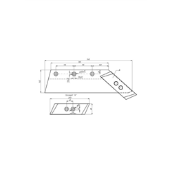 Lemiesz 3-otwory z dłutem Pług-347868277