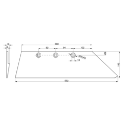 Lemiesz B-200 trapez Pług Fortschritt-347869444