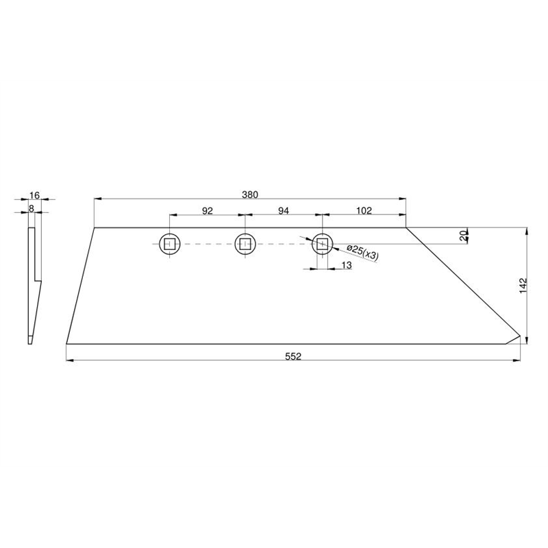Lemiesz B-200 trapez Pług Fortschritt-347869444