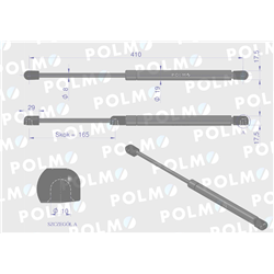 Siłownik dachu 10368919 pasuje do Zetora Proxima Forterra POLMO-347899361
