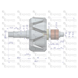 Wirnik alternatora 0120484017EX Nowy Typ EXPOM KWIDZYN eu-347462388