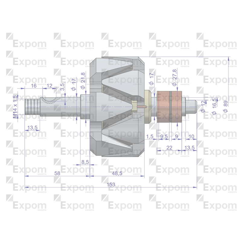 Wirnik alternatora 0120488205EX Nowy Typ EXPOM KWIDZYN eu-347890604
