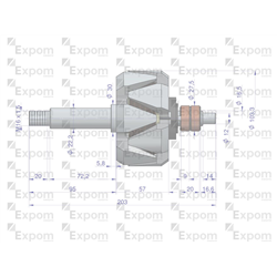 Wirnik alternatora 0120468055EX Nowy Typ EXPOM KWIDZYN eu-347463046
