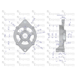 Pokrywa przednia alternatora 0120488205 Nowy Typ EXPOM KWIDZYN eu-347890596