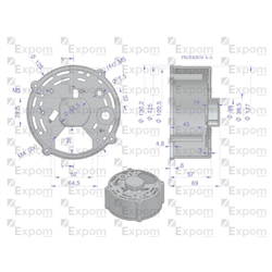 Pokrywa tylna alternatora 0120484017EX Nowy Typ EXPOM KWIDZYN eu-347462290