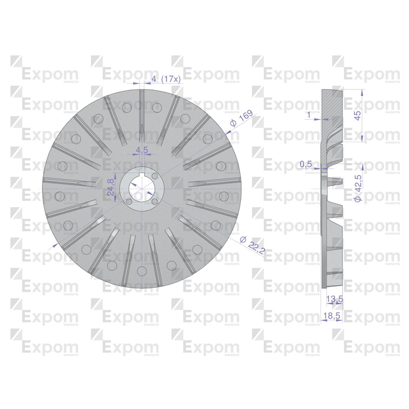 Wentylator alternatora 1125045143EX Nowy Typ EXPOM KWIDZYN eu-347463043
