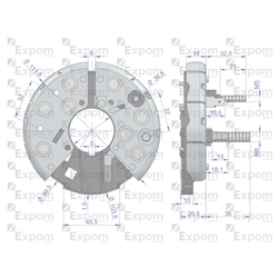 Prostownik diody alternatora 0120484011EX Nowy Typ EXPOM KWIDZYN eu-347891336