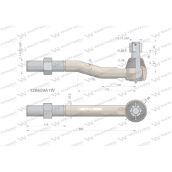 Przegub kierowniczy 320mm- 1 1/4-12 L 128609A1 WARYŃSKI-347879662