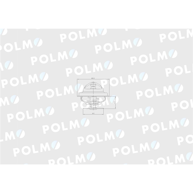 Termostat 162000060702 Case POLMO-347451884