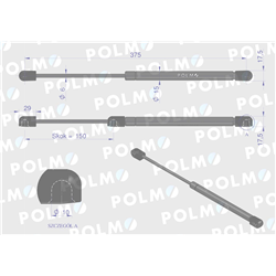 Siłownik dachu 16367957 pasuje do Zetora Proxima Forterra POLMO-347899359