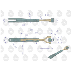 Wieszak lewy MF3 2812 MF235 ORYGINAŁ URSUS-347873924