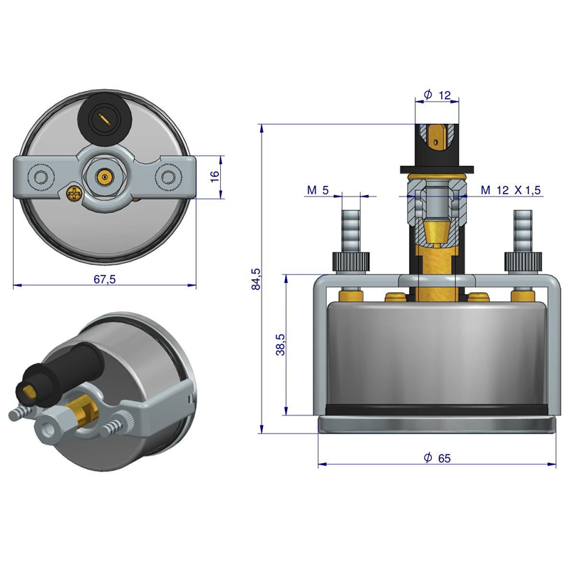 Manometr powietrza MF3-347439739