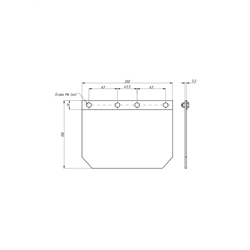 Chlapacz, osłona przeciwbłotna  przód C-330/360/MF3-347874127