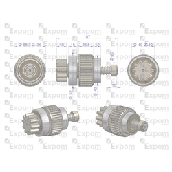 Zespół sprzęgający rozrusznika z reduktorem MF3 MASSEY FERGUSON Blue Line EXPOM KWIDZYN eu-347885302