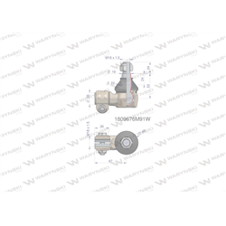 Przegub kierowniczy 67mm- M18x1,5 1809676M91 WARYŃSKI-347451316