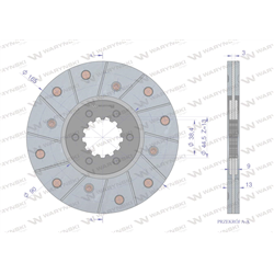 Tarcza hamulcowa LANDINI MF Waryński-347900268