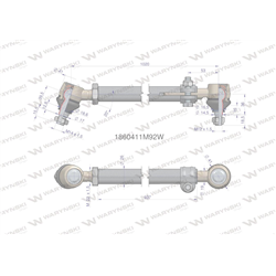 Drążek kierowniczy 937mm 1860411M92 WARYŃSKI-347879605
