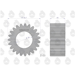Satelit mechanizmu reduktora MF4 ORYGINAŁ URSUS-347453550