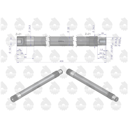 Wałek pierwszy WOM Z-21  MF3 MF4 ORYGINAŁ URSUS-347453419