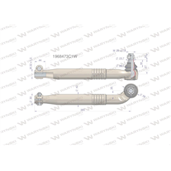 Przegub kierowniczy prawy 385mm- M22x1,5 1968473C1 WARYŃSKI-347448903
