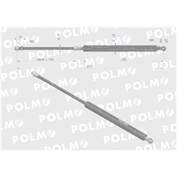 Siłownik szyby tylnej L max. 471mm 1971235C1P CASE IH POLMO-347450035